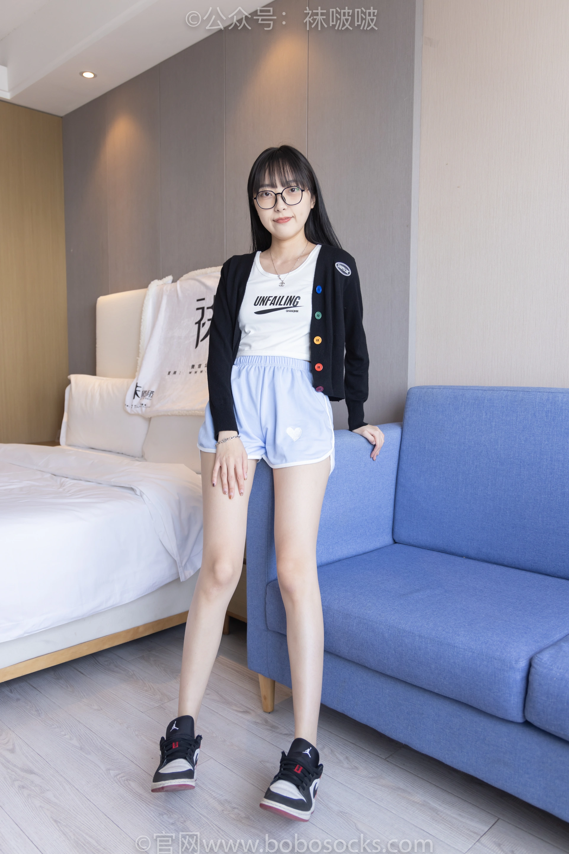 [BoBoSocks袜啵啵]NO.081 稚予- AJ、浅黄色短棉袜、浅蓝色短棉袜、裸足（花絮版） 1