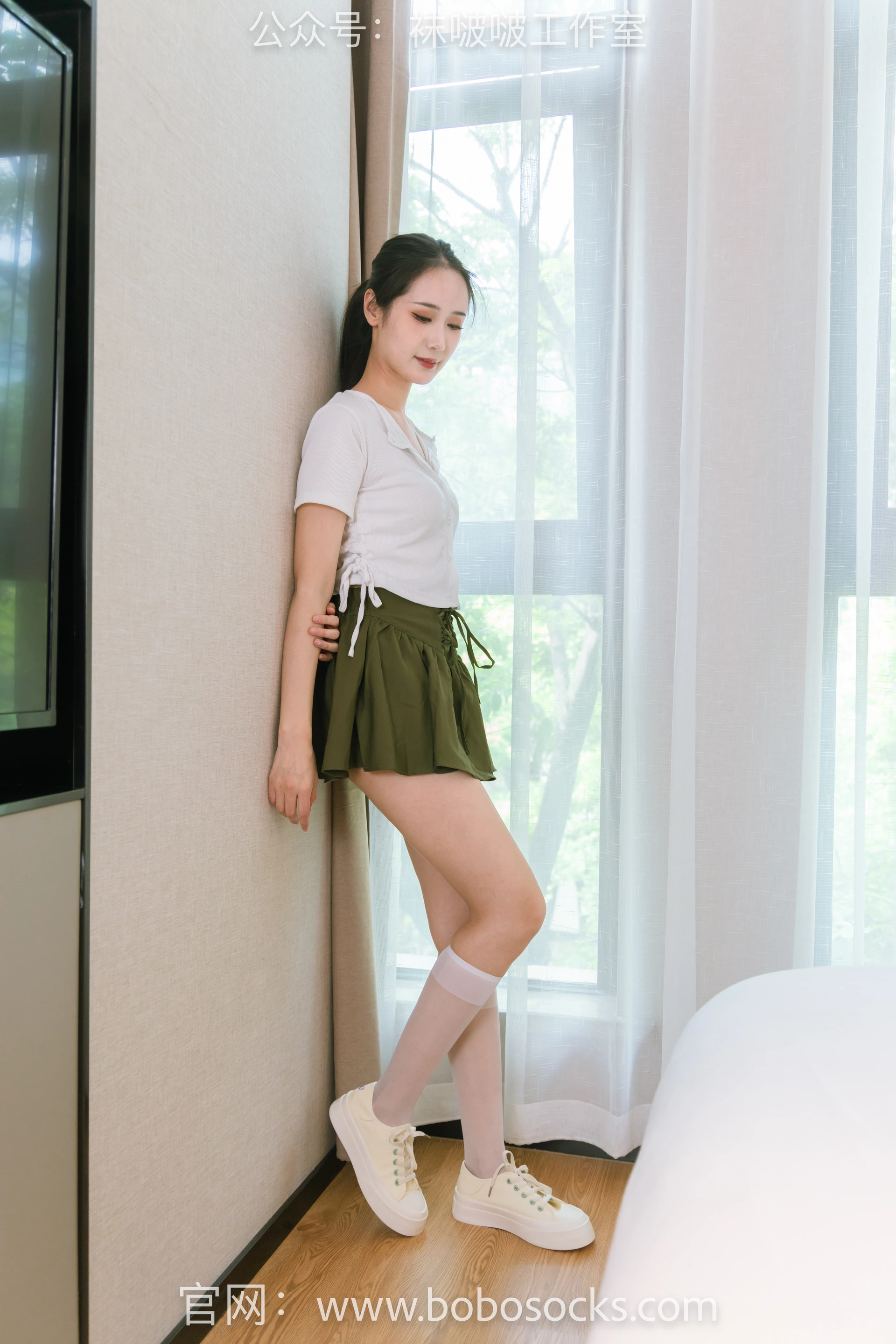 [BoBoSocks袜啵啵]NO.095 小安-板鞋、小腿丝袜 1